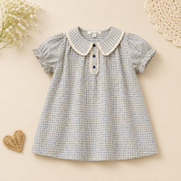 Thumbnail for Short Sleeve Embroidery Dress – Elegancia y comodidad: vestido de boutique para niñas