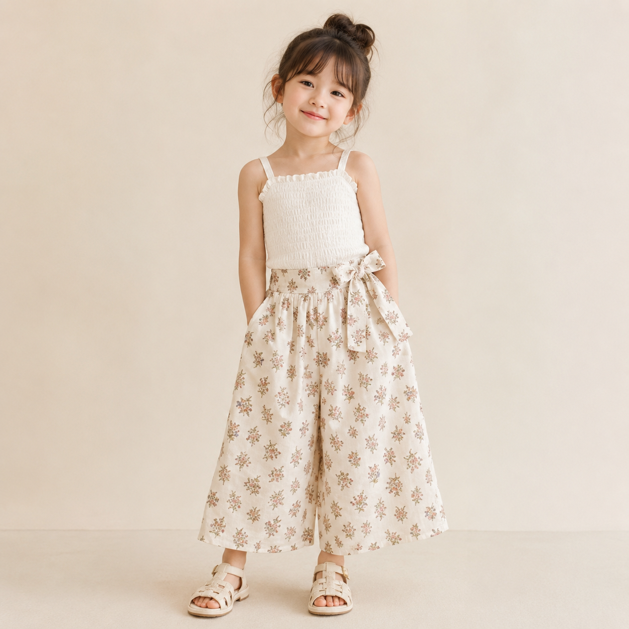 Chic Skirt & Wide Leg Pants – Elegancia y comodidad: ropa infantil a la última