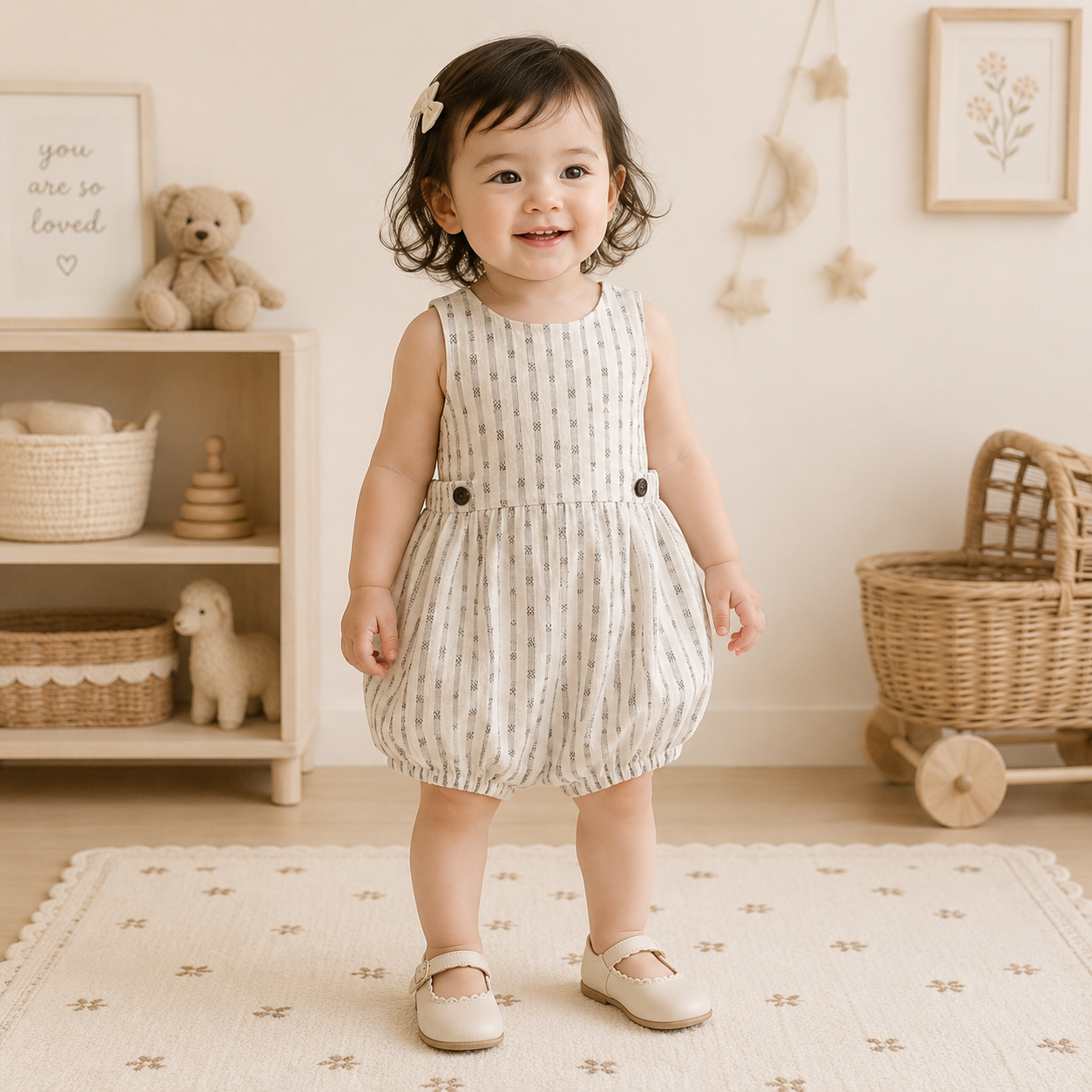 Vintage Rompers – Atemporal y suave – Mono para bebé