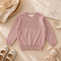 Thumbnail for Thin Cotton Pullover – Luz y comodidad – Jersey de punto para niños