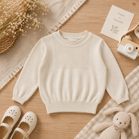 Thumbnail for Thin Cotton Pullover – Luz y comodidad – Jersey de punto para niños