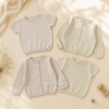 Knit Top & Cardigan – Suave y cómodo: camiseta y chaqueta de punto