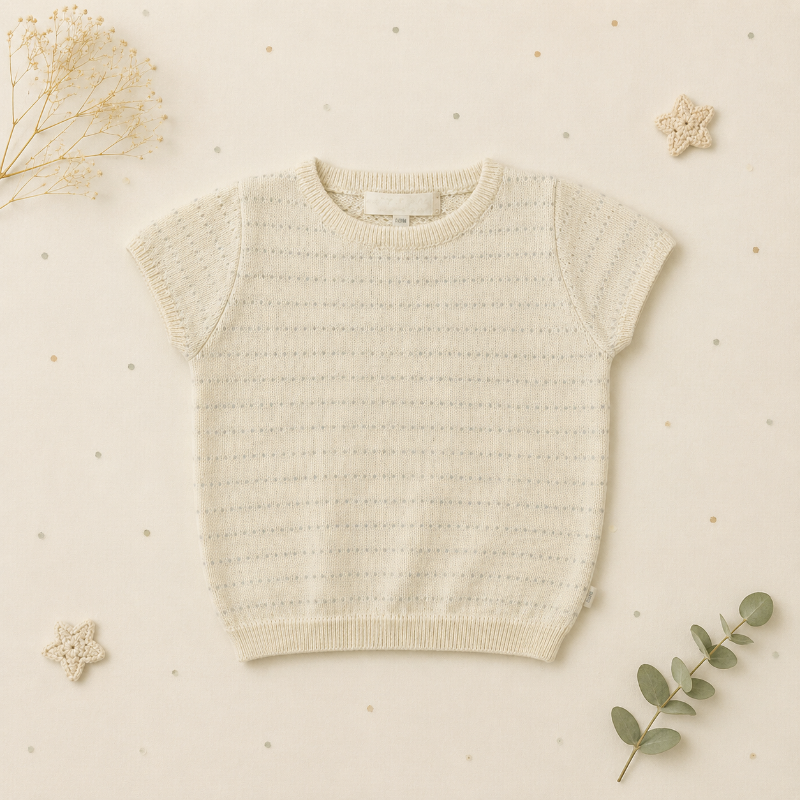 Knit Top & Cardigan – Suave y cómodo: camiseta y chaqueta de punto