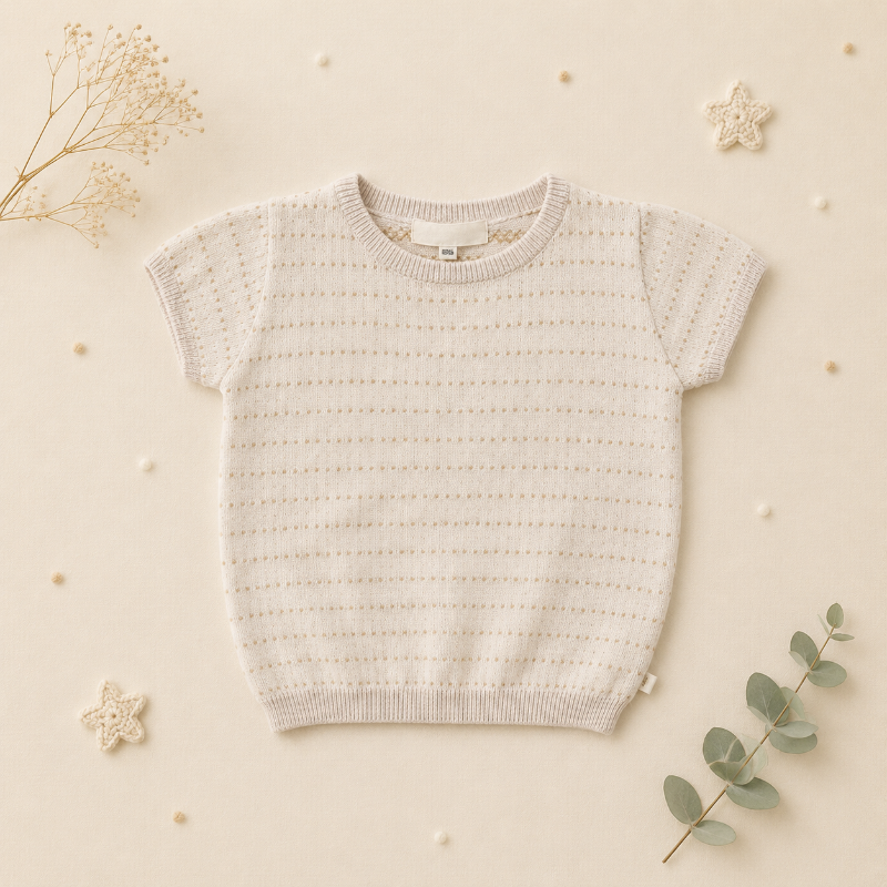 Knit Top & Cardigan – Suave y cómodo: camiseta y chaqueta de punto