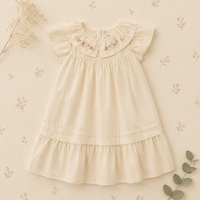 Thumbnail for Princess Dress – Elegante y cómodo: vestido con cuello bordado