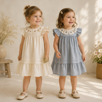 Thumbnail for Princess Dress – Elegante y cómodo: vestido con cuello bordado