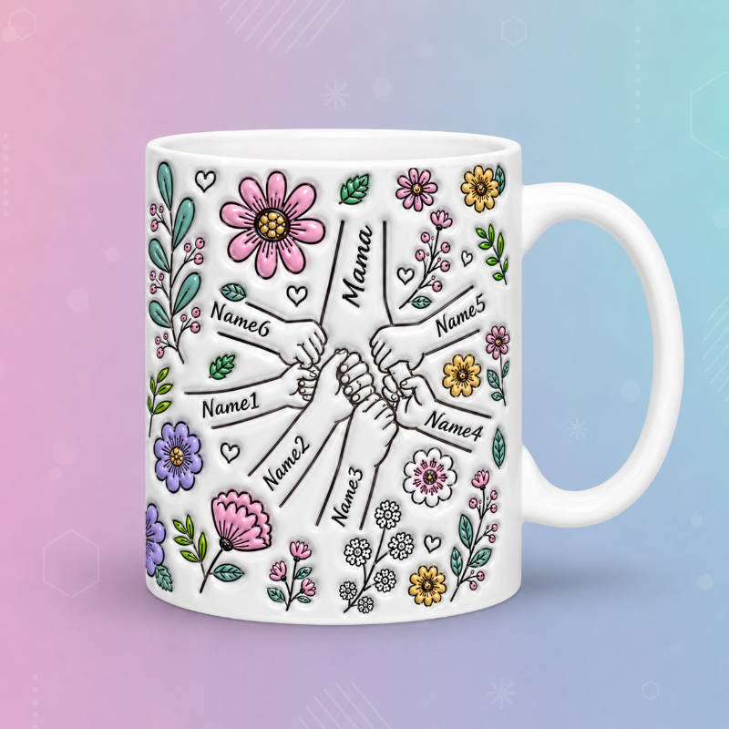 Personalized Kids Name Mug – Uniek moederdagcadeau  – Gepersonaliseerde mok