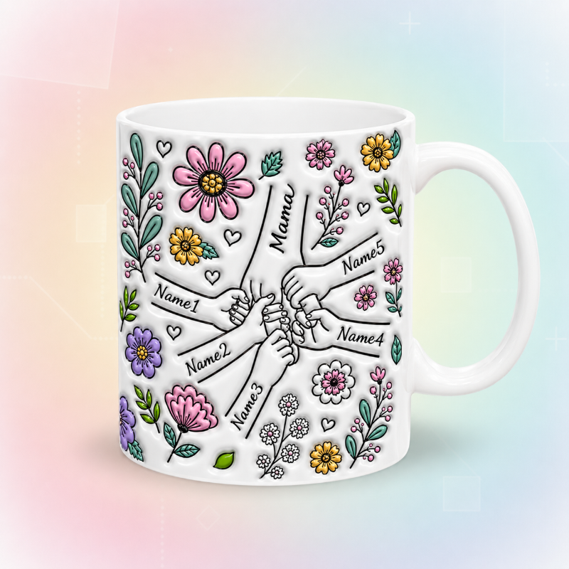 Personalized Kids Name Mug – Uniek moederdagcadeau  – Gepersonaliseerde mok
