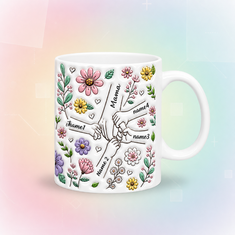 Personalized Kids Name Mug – Uniek moederdagcadeau  – Gepersonaliseerde mok