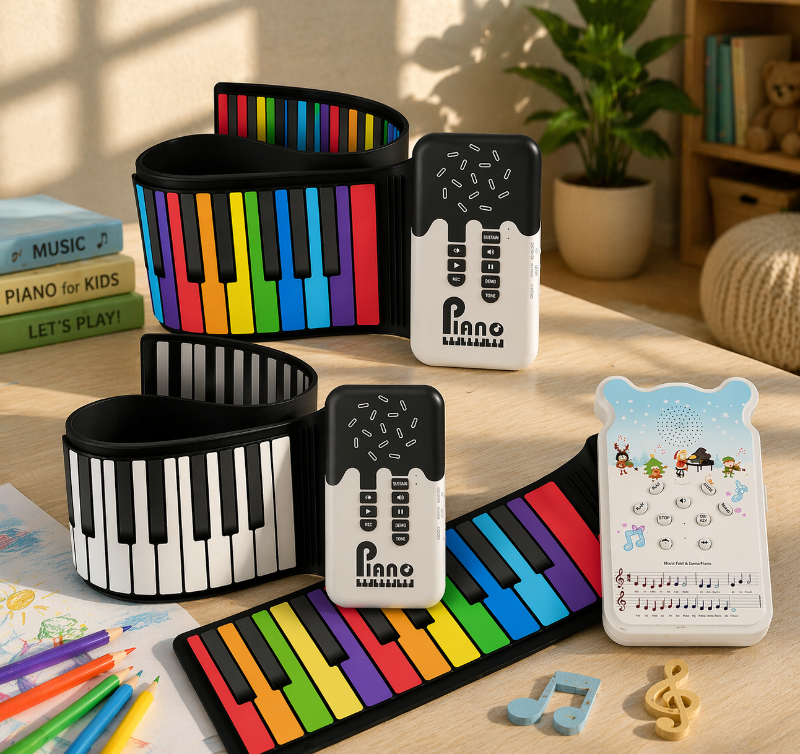 Roll-up Piano Keyboard – Creativo y educativo: piano plegable