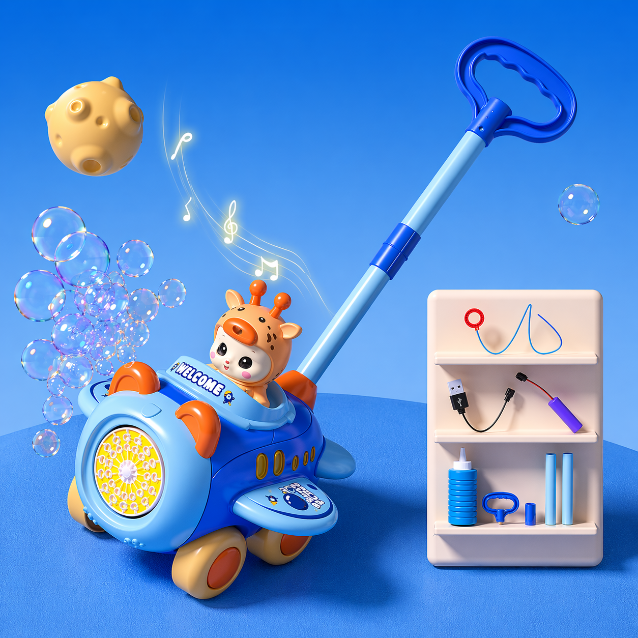 Bubble Blower – Divertido y entretenido – Carrito para hacer pompas de jabón