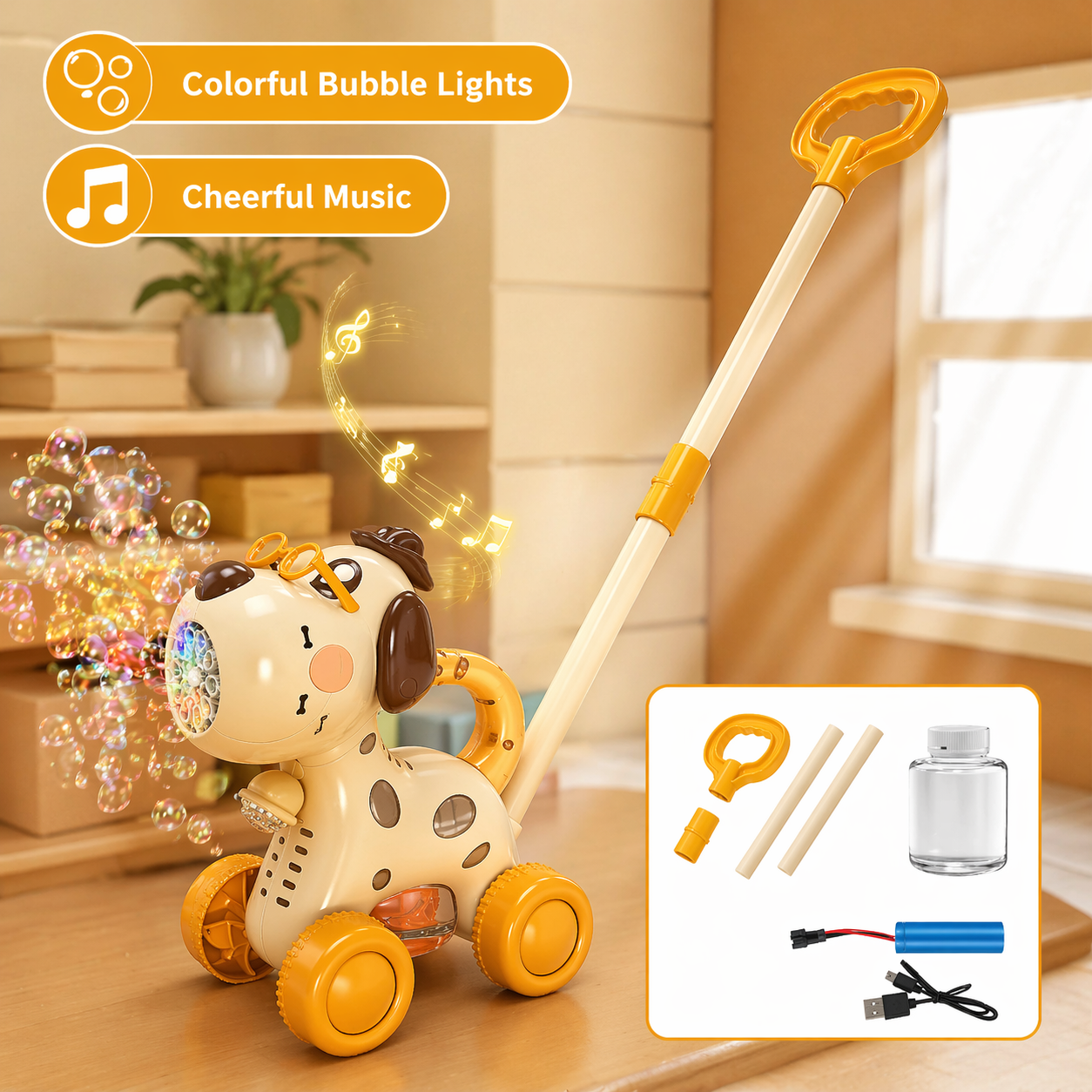 Bubble Blower – Divertido y entretenido – Carrito para hacer pompas de jabón