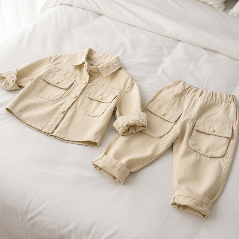 Boys Fashion – Moderno y cómodo – Conjunto cargo para niños