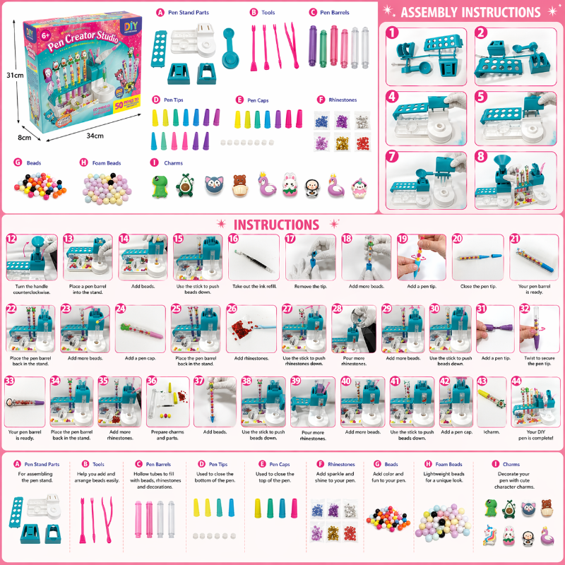 DIY Sand Art Pen – Creativo y educativo – Set de juego Pen Creator
