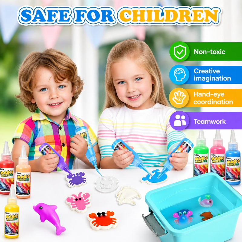 Magic Gel Water Beads – Creativo y sensorial – Set de juego «Formas de agua»