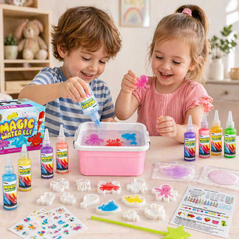 Magic Gel Water Beads – Creativo y sensorial – Set de juego «Formas de agua»