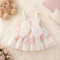 Thumbnail for Girls Butterfly Dress – Bonito y ligero – Vestido infantil