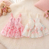 Thumbnail for Girls Butterfly Dress – Bonito y ligero – Vestido infantil