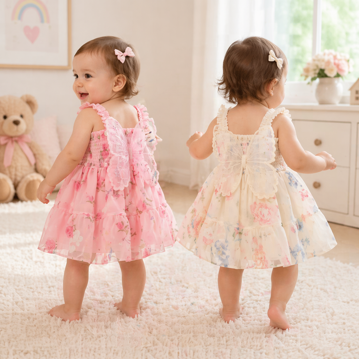 Girls Butterfly Dress – Bonito y ligero – Vestido infantil