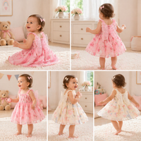Thumbnail for Girls Butterfly Dress – Bonito y ligero – Vestido infantil