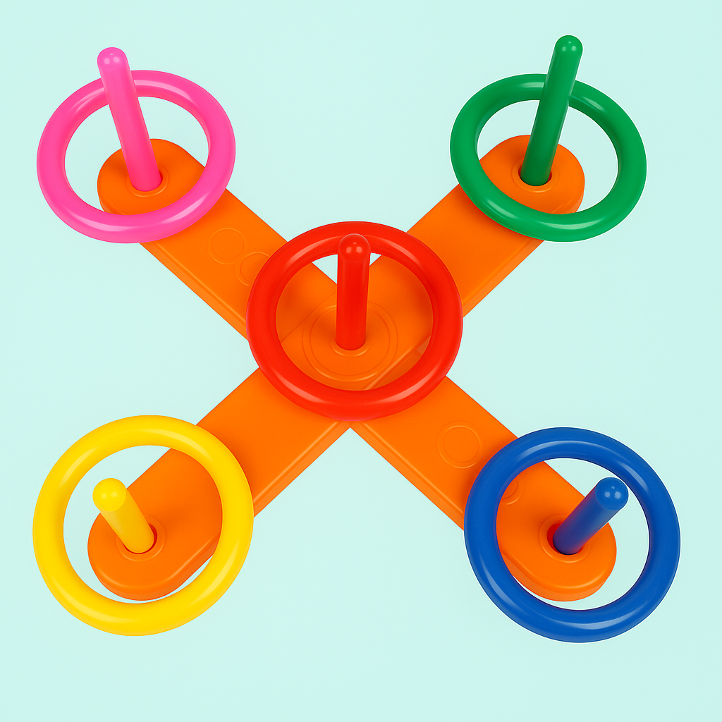 Hoop Ring Toss™ – Lanzar y marcar – Anillos lanzadores Juego de exterior