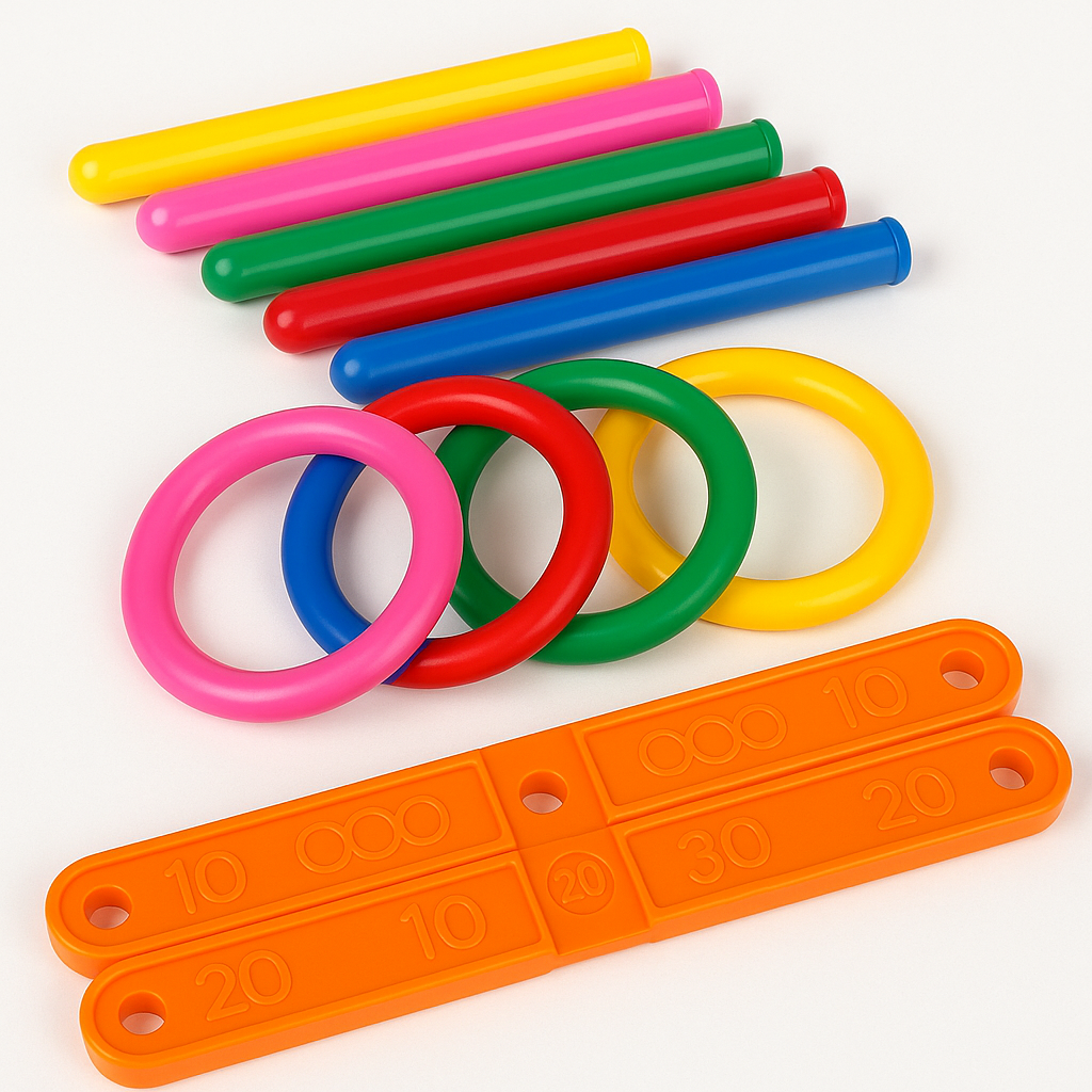 Hoop Ring Toss™ – Lanzar y marcar – Anillos lanzadores Juego de exterior