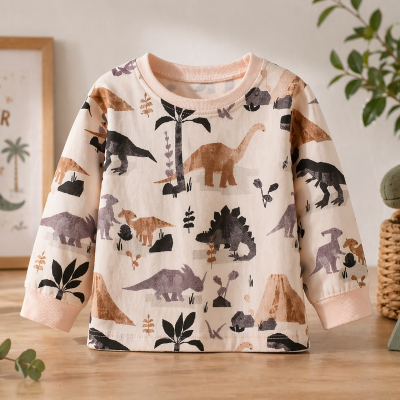 Kids Dinosaur Sweatshirt – Comodidad y estilo – Jersey infantil Dino