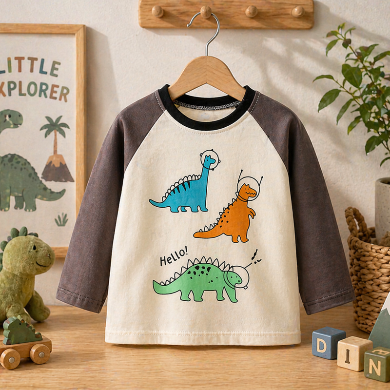Kids Dinosaur Sweatshirt – Comodidad y estilo – Jersey infantil Dino