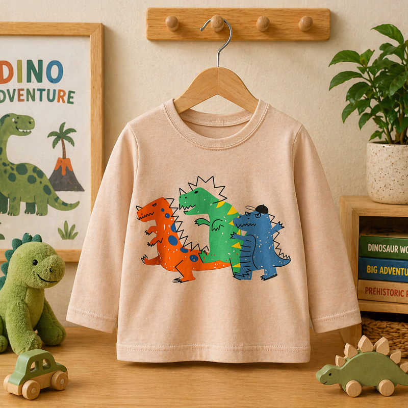 Kids Dinosaur Sweatshirt – Comodidad y estilo – Jersey infantil Dino