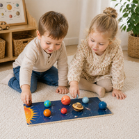 Thumbnail for Wooden Solar System – Educativo y divertido: juego de planetas