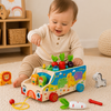 Montessori Animal Matching Toy – Educativo e interactivo: cochecito con rompecabezas