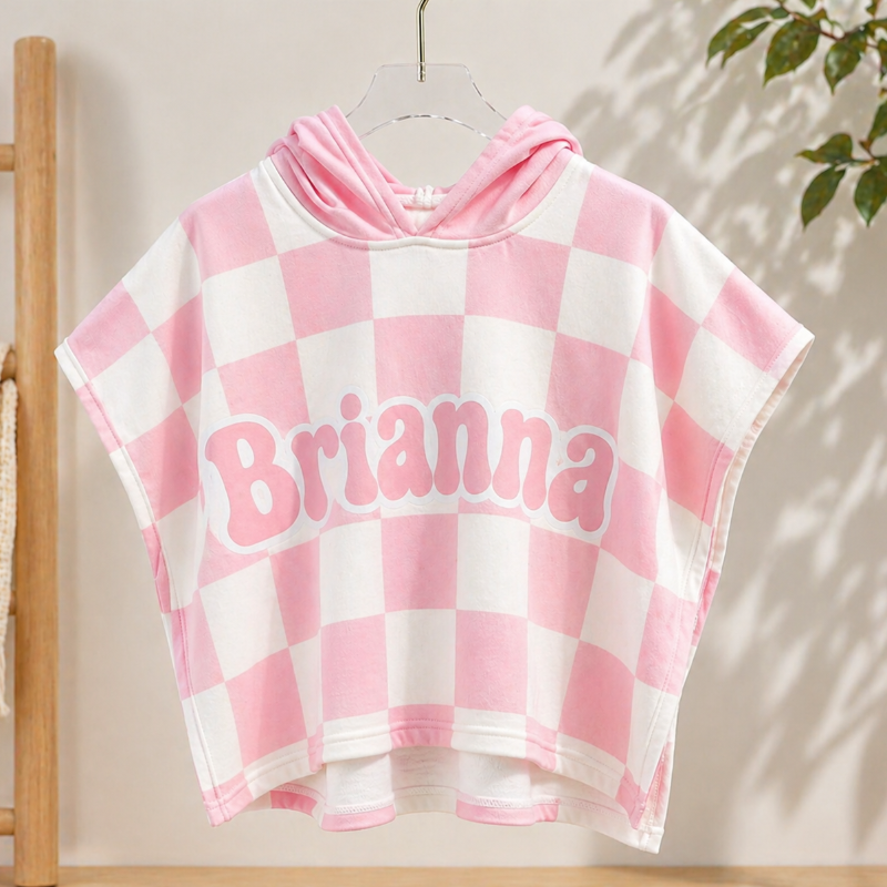 Personalized Hooded Towel – Suave y única: bata de baño infantil personalizada