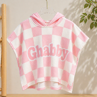 Thumbnail for Personalized Hooded Towel – Suave y única: bata de baño infantil personalizada