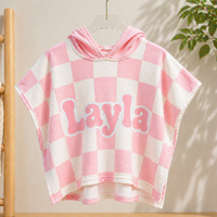 Thumbnail for Personalized Hooded Towel – Suave y única: bata de baño infantil personalizada