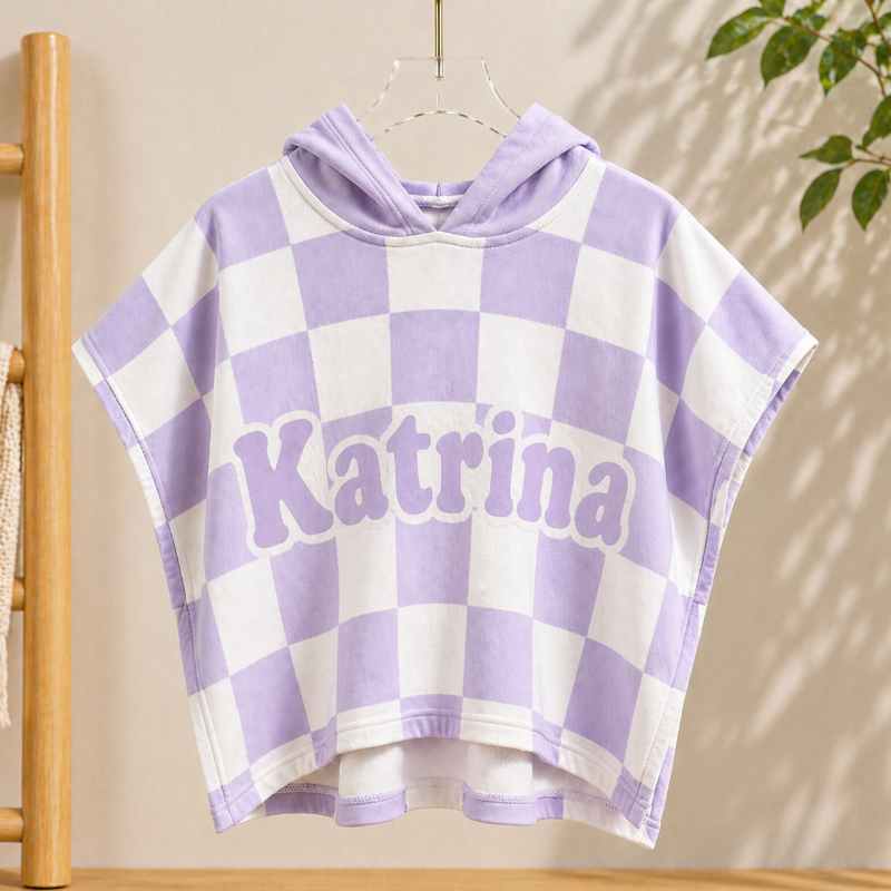 Personalized Hooded Towel – Suave y única: bata de baño infantil personalizada