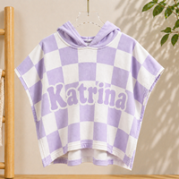 Thumbnail for Personalized Hooded Towel – Suave y única: bata de baño infantil personalizada