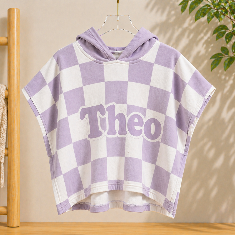 Personalized Hooded Towel – Suave y única: bata de baño infantil personalizada