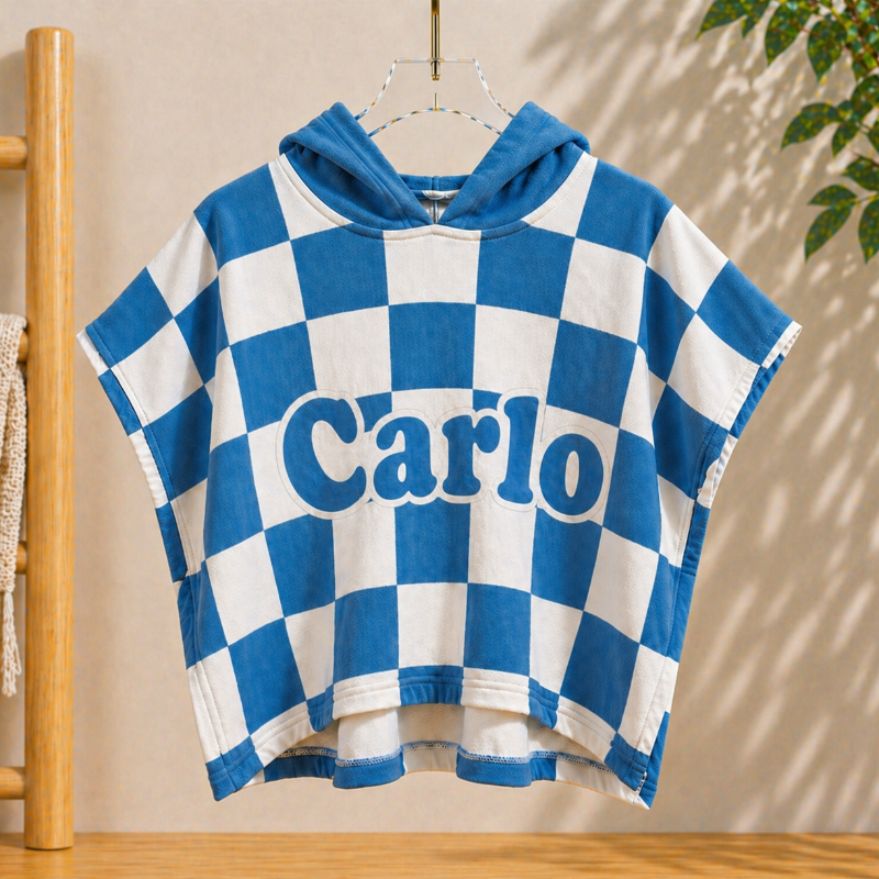 Personalized Hooded Towel – Suave y única: bata de baño infantil personalizada