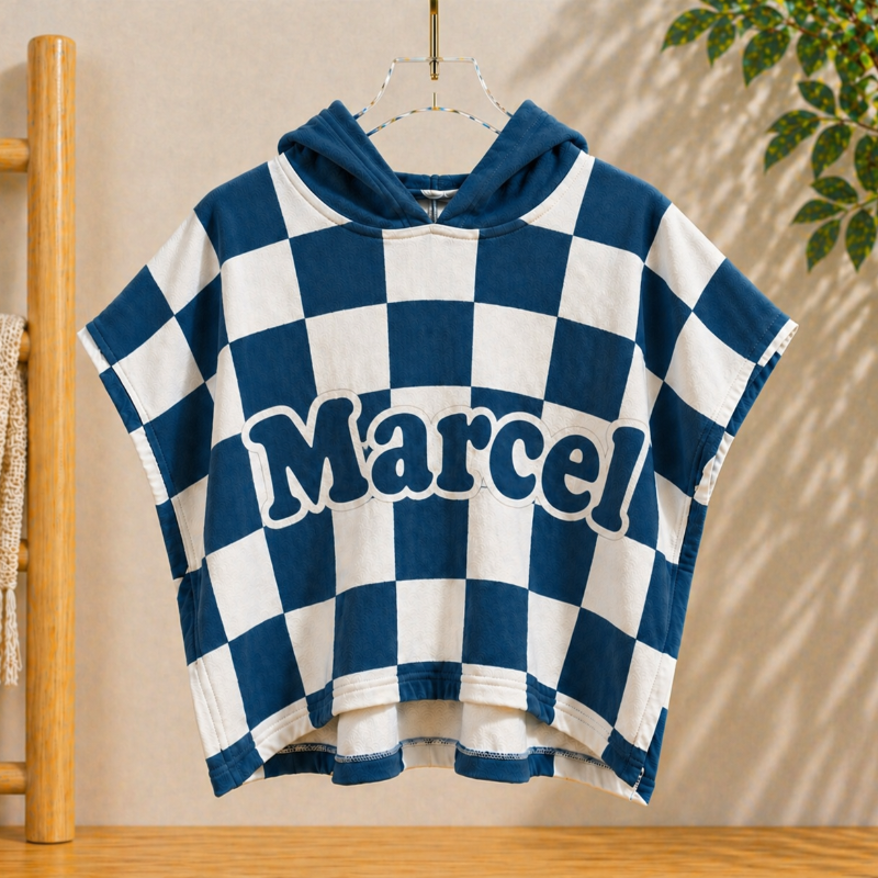 Personalized Hooded Towel – Suave y única: bata de baño infantil personalizada
