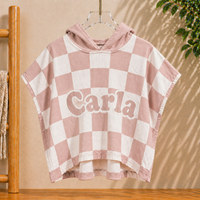 Thumbnail for Personalized Hooded Towel – Suave y única: bata de baño infantil personalizada