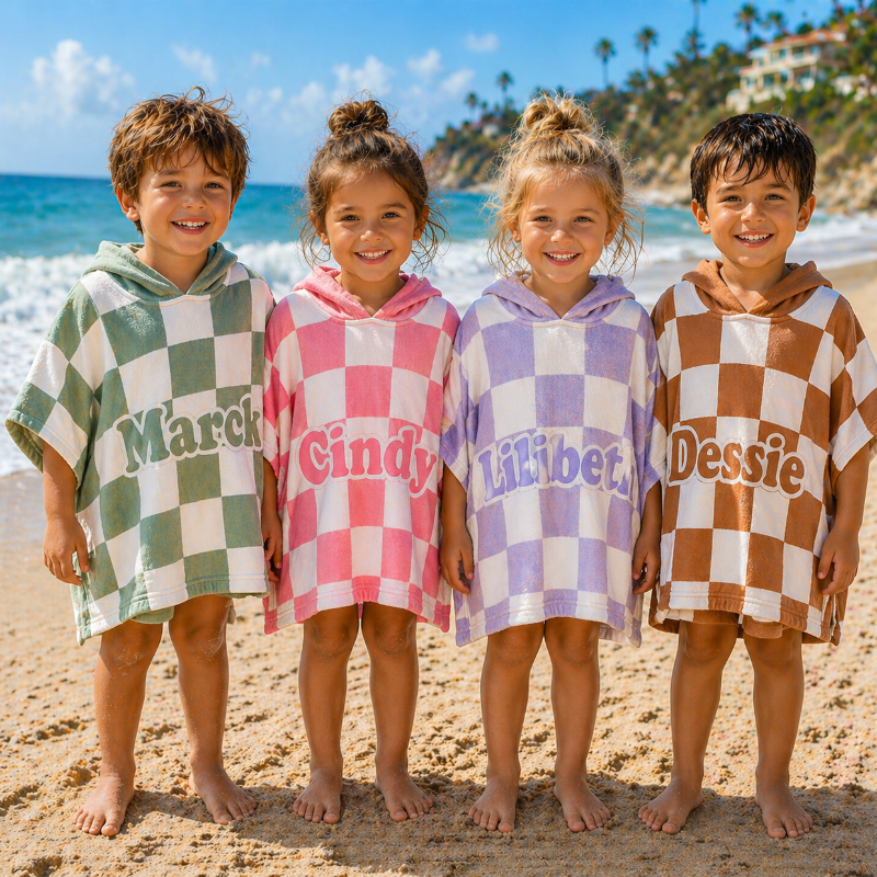 Personalized Hooded Towel – Suave y única: bata de baño infantil personalizada