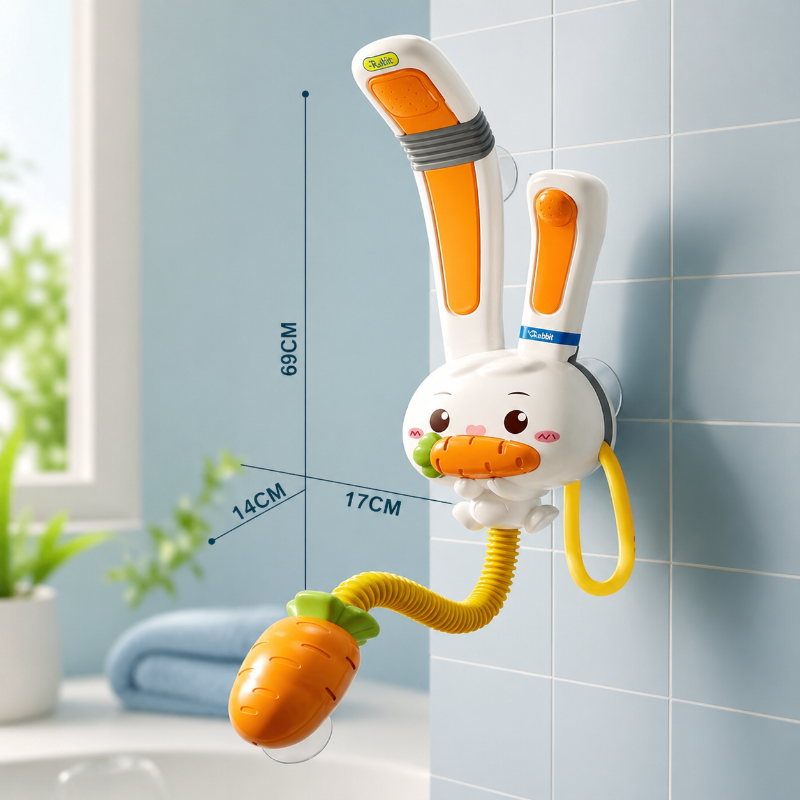 Rabbit Bath Shower Toy – Diversión y juegos acuáticos – Rociador de juguete para el baño
