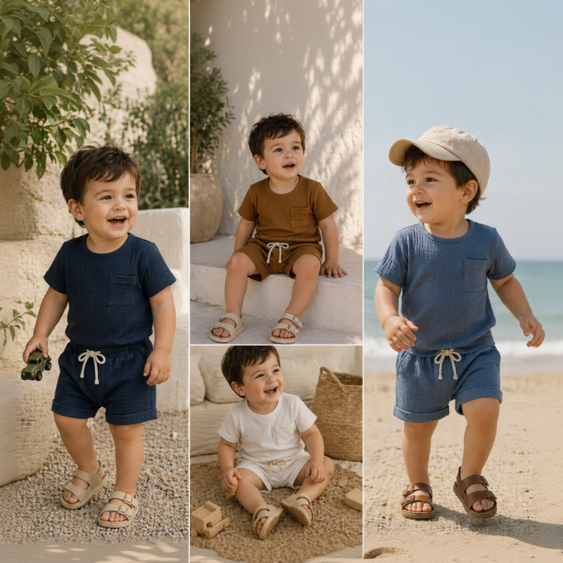 Baby Summer Outfit – Ligero y cómodo – Conjunto de ropa