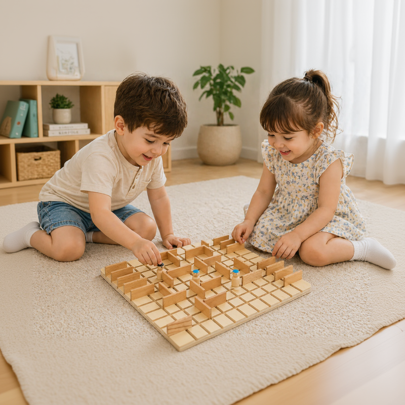 Wooden Chess Puzzle Game – Estrategia y reflexión – Juego de mesa