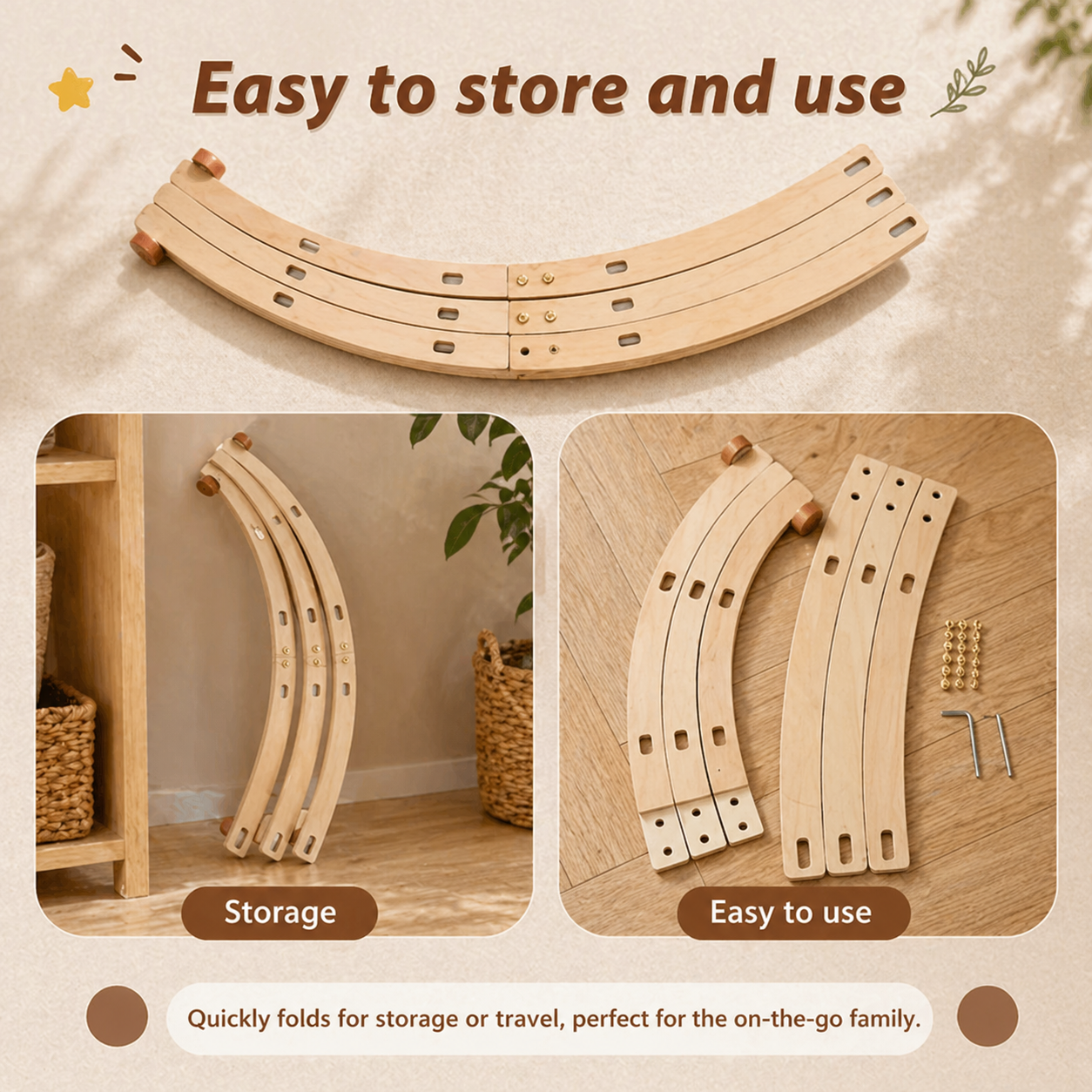 Wooden Baby Rattle Toy – Sensorial y seguro – Gimnasio para bebés