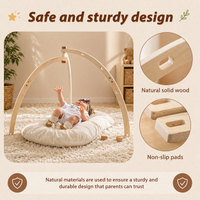 Thumbnail for Wooden Baby Rattle Toy – Sensorial y seguro – Gimnasio para bebés