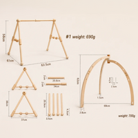 Thumbnail for Wooden Baby Rattle Toy – Sensorial y seguro – Gimnasio para bebés