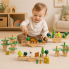 Wooden Forest Blocks – Creatividad y desarrollo – Juego de bloques de madera para apilar