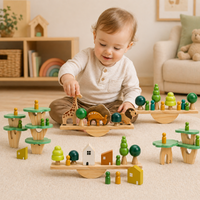 Thumbnail for Wooden Forest Blocks – Creatividad y desarrollo – Juego de bloques de madera para apilar