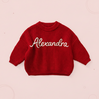 Thumbnail for Personalized Baby Sweater – Único y lleno de cariño: jersey de bebé bordado y personalizado